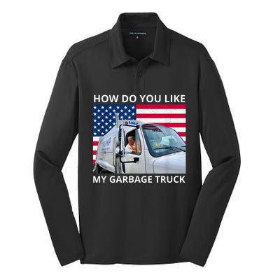 How Do You Like My Garbage Truck Trump Ride In Garbage Truck Silk Touch Performance Long Sleeve Polo