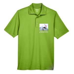 How Do You Like My Garbage Truck Funny Trump Men's Origin Performance Pique Polo