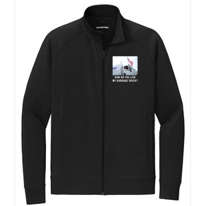 How Do You Like My Garbage Truck Funny Trump Stretch Full-Zip Cadet Jacket