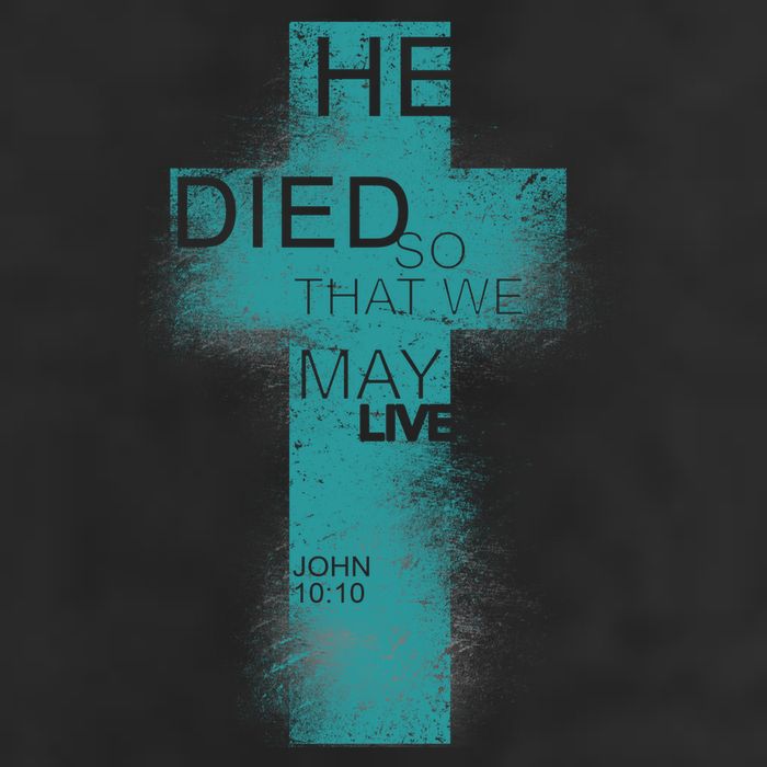 He Died So That We May Live John 10:10 Adult Drive Performance Visor