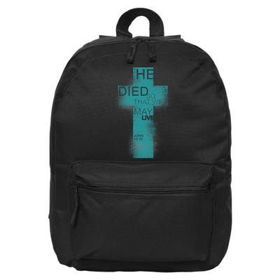 He Died So That We May Live John 10:10 16 in Basic Backpack