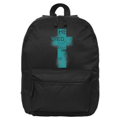 He Died So That We May Live John 10:10 16 in Basic Backpack