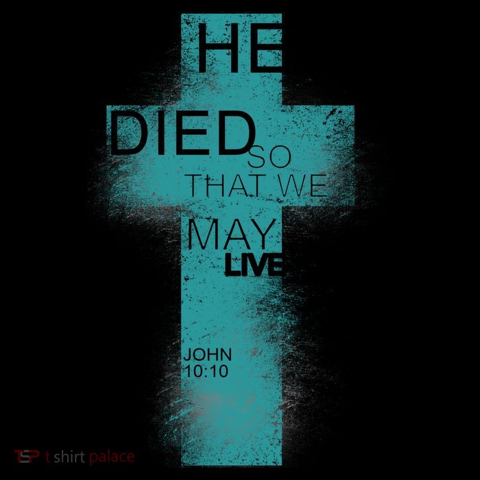 He Died So That We May Live John 10:10 Pom Pom 12in Knit Beanie