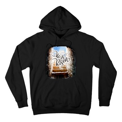 He Has Risen Jesus Christ Tomb Hoodie