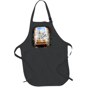 He Has Risen Jesus Christ Tomb Full-Length Apron With Pockets