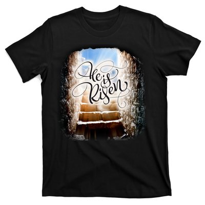 He Has Risen Jesus Christ Tomb T-Shirt