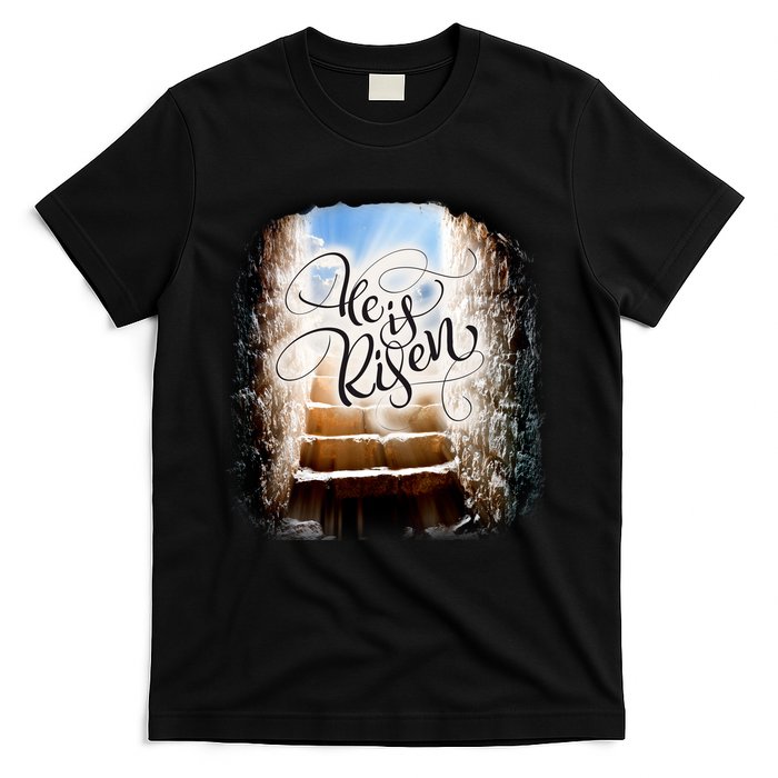 He Has Risen Jesus Christ Tomb T-Shirt