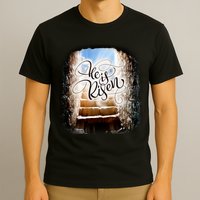 He Has Risen Jesus Christ Tomb T-Shirt