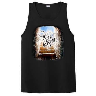 He Has Risen Jesus Christ Tomb PosiCharge Competitor Tank