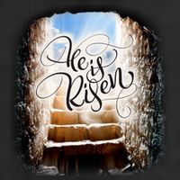 He Has Risen Jesus Christ Tomb Trucker Hat