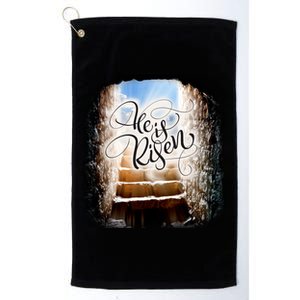 He Has Risen Jesus Christ Tomb Platinum Collection Golf Towel