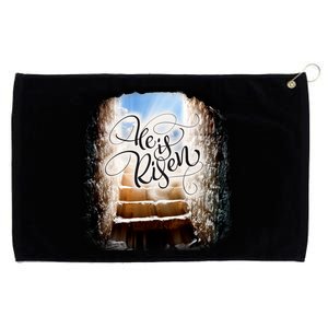 He Has Risen Jesus Christ Tomb Grommeted Golf Towel