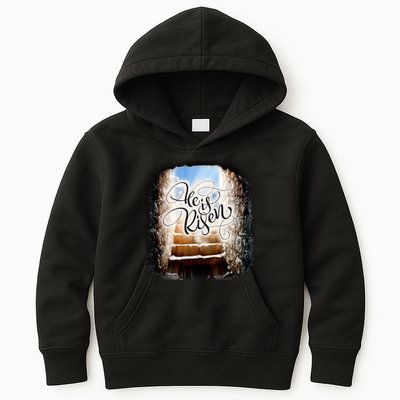 He Has Risen Jesus Christ Tomb Kids Hoodie