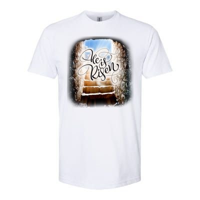 He Has Risen Jesus Christ Tomb Softstyle® CVC T-Shirt