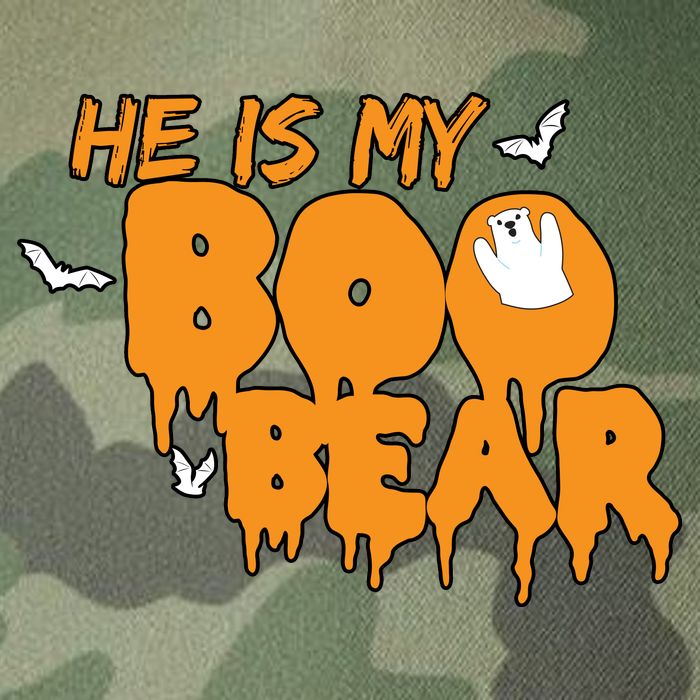 He Is My Boo Bear Legacy Tie Dye Trucker Hat