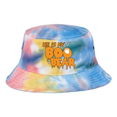 He Is My Boo Bear Tie Dye Newport Bucket Hat