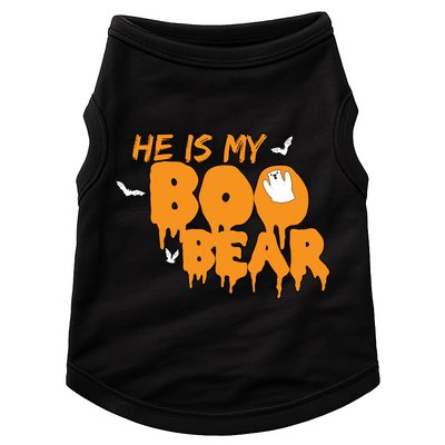He Is My Boo Bear Doggie Tank