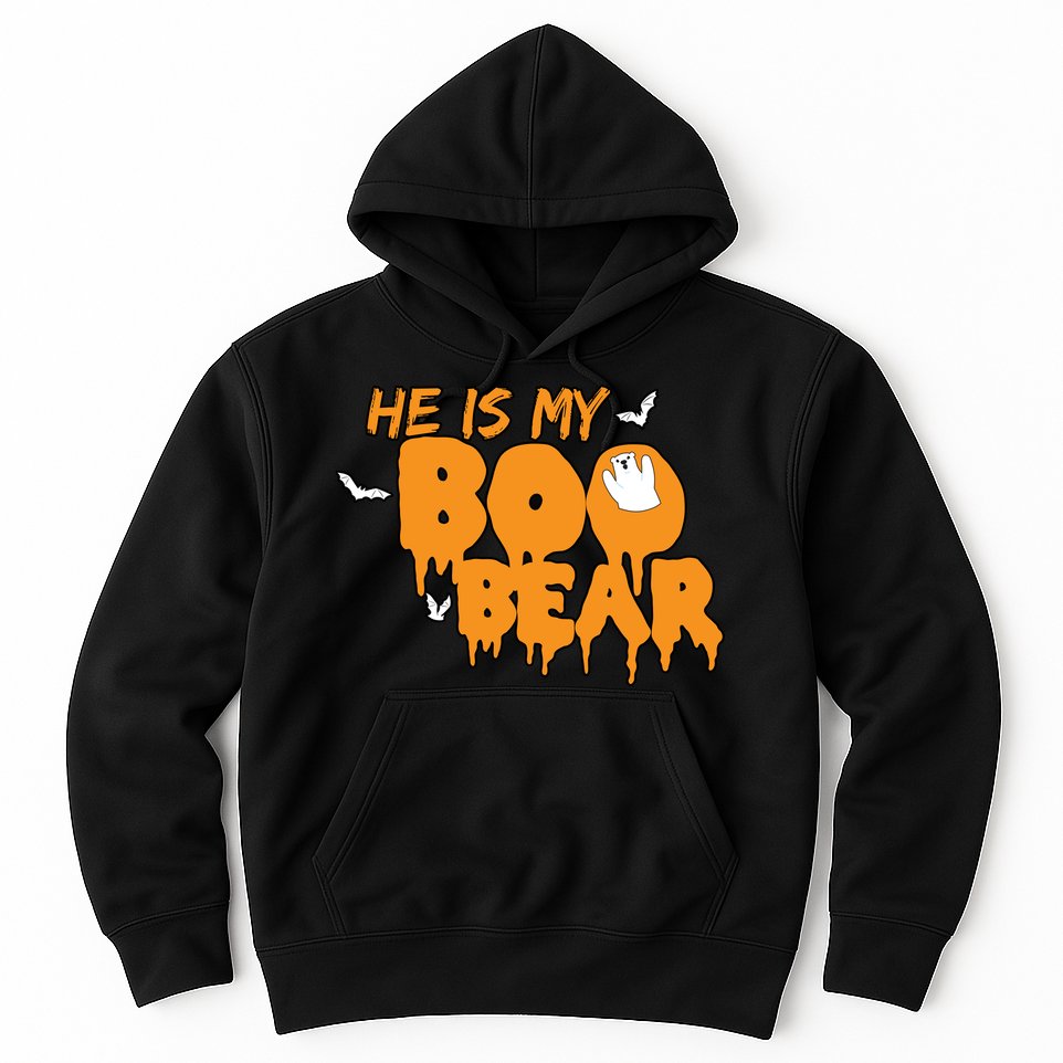 He Is My Boo Bear Hoodie