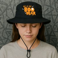 He Is My Boo Bear Bucket Hat