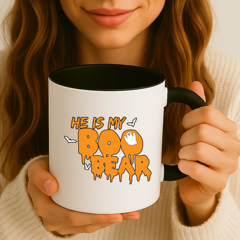He Is My Boo Bear Mug