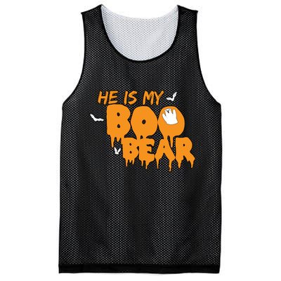 He Is My Boo Bear Mesh Reversible Basketball Jersey Tank