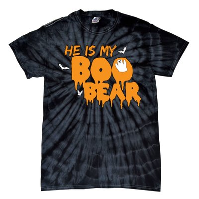 He Is My Boo Bear Tie-Dye T-Shirt