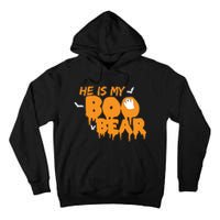 He Is My Boo Bear Tall Hoodie