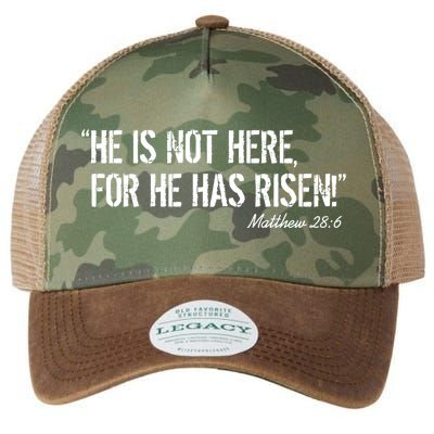 He is Not HERE, For He Has RISEN Matthew 28:6 Jesus Legacy Tie Dye Trucker Hat