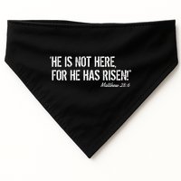 He is Not HERE, For He Has RISEN Matthew 28:6 Jesus USA-Made Doggie Bandana
