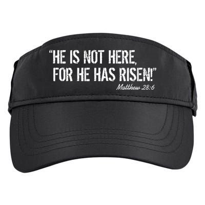 He is Not HERE, For He Has RISEN Matthew 28:6 Jesus Adult Drive Performance Visor