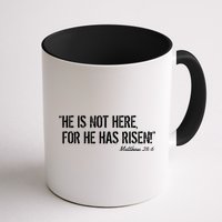 He is Not HERE, For He Has RISEN Matthew 28:6 Jesus Mug