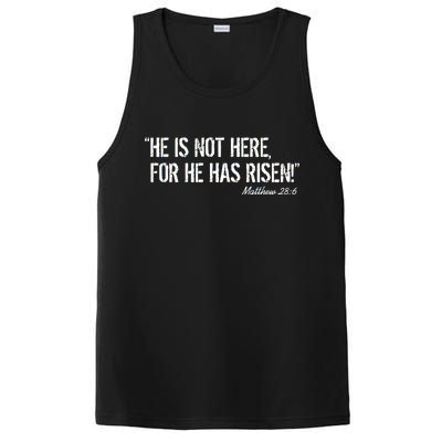 He is Not HERE, For He Has RISEN Matthew 28:6 Jesus PosiCharge Competitor Tank