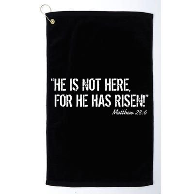 He is Not HERE, For He Has RISEN Matthew 28:6 Jesus Golf Towel