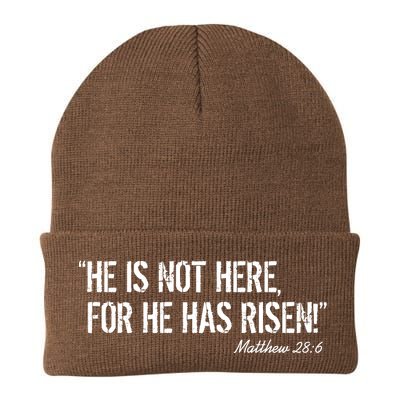 He is Not HERE, For He Has RISEN Matthew 28:6 Jesus Beanie