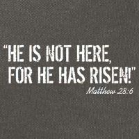 He is Not HERE, For He Has RISEN Matthew 28:6 Jesus Cotton Canvas Backpack