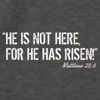 He is Not HERE, For He Has RISEN Matthew 28:6 Jesus Vector Backpack