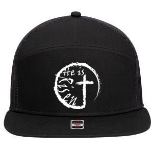 He Is Risen 7 Panel Mesh Trucker Snapback Hat