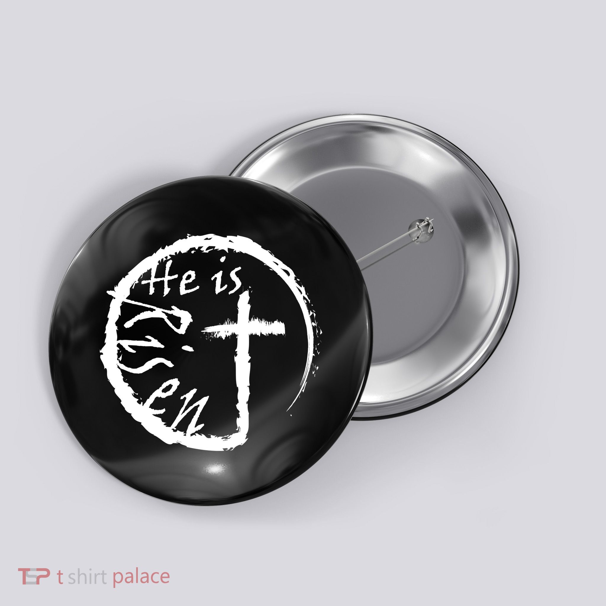 He Is Risen Button