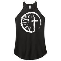 He Is Risen Women’s Perfect Tri Rocker Tank