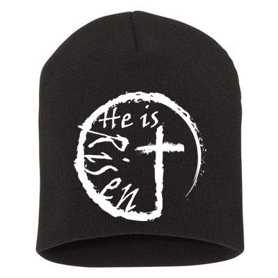 He Is Risen Short Acrylic Beanie