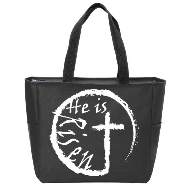 He Is Risen Zip Tote Bag