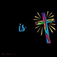 He Is Risen Colorful Cross Mug