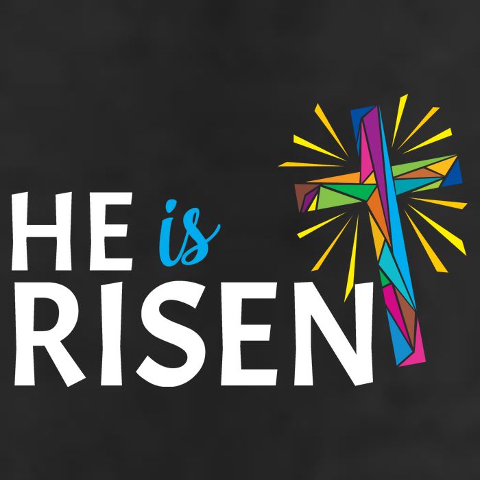 He Is Risen Colorful Cross Tumbler