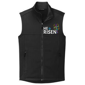 He Is Risen Colorful Cross Collective Smooth Fleece Vest