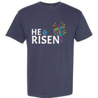 He Is Risen Colorful Cross Garment-Dyed Heavyweight T-Shirt