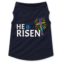 He Is Risen Colorful Cross Doggie Tank