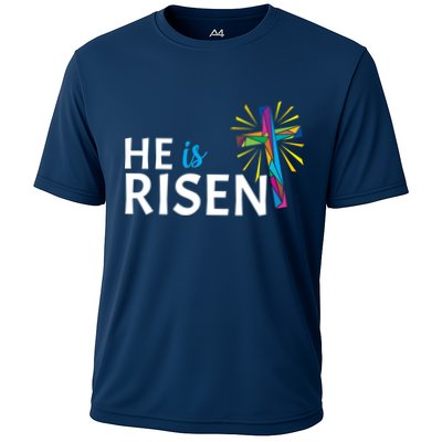 He Is Risen Colorful Cross Performance Shirt