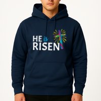 He Is Risen Colorful Cross Hoodie