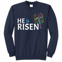 He Is Risen Colorful Cross Sweatshirt