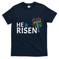 He Is Risen Colorful Cross T-Shirt